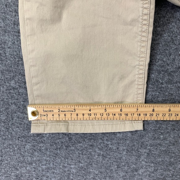 Lacoste Chino Pants Men 36x33 Beige Trousers Modern Slacks Cotton Spandex - Picture 9 of 12